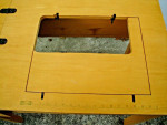 Folding Table Desk for Sewing Machine with Chair Cushion Stool