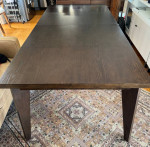 Extendable / collapsible wood dining room table + 4 chairs