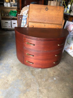 Mid century dresser table USA solid wood