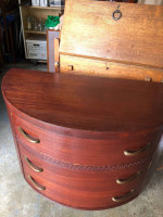 Mid century dresser table USA solid wood