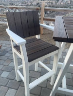 Outdoor Square Cafe Bar Table and Chair Set