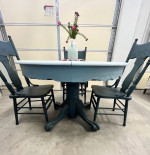 Oak Table + 4 Oak Chairs