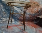 Elegant glass table