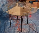 Elegant glass table