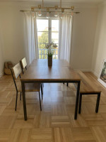 West Elm Mango Wood Expandable Dining Table