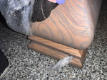 REDUCED!! Solid Oak Coffee Table w/beautiful wood grain accents