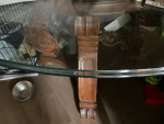 REDUCED!! Glass top Bernhardt Table!!