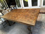 Baker Parquet Top Dining Table