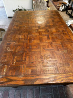 Baker Parquet Top Dining Table