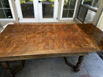 Baker Parquet Top Dining Table