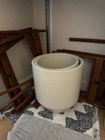 Crate and Barrel Marble Round Table