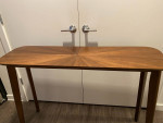 Mid-Century Modern Solid Wood Console/Entry Table