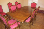 Gorgeous Mahogany Dining Table + 10 chairs + 3 leaves