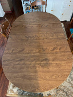 Solid wood dining table and 4 chairs