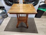 Table with glass top Size: 29"x26"x22"