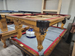 8' Peter Vitalie Vineyard Pool Table, U Pick Cloth Color - INSTALLED