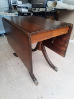 Large Drop leaf table. Solid wood, sturdy, excellent