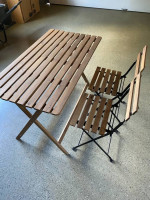 Ikea Tarno Wood Table & 2 Chairs