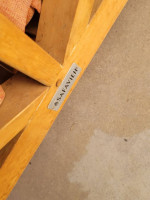Wood patio set bench coffee table