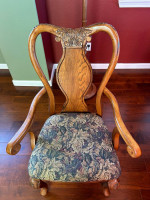 Formal Oak Dining Table & Chairs