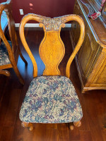 Formal Oak Dining Table & Chairs