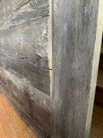 Restoration hardware, flat, iron dining table, 92 inches long