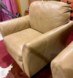 Leather Sofa + 2 Armchairs