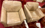 Leather Sofa + 2 Armchairs