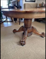Oak Dining Table with Leaves