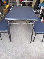 Folding / collapsible table + 2 benches