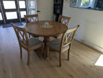 Round table with chairs