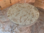 Round Glass Top Dining Table