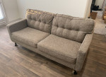 Gray Two Seat Sofa