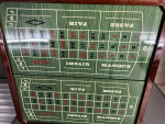 Wooden GAME*PUZZLE TABLE~Chess*Checkers*Roulette*Poker