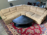 Three pice couch and table