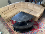 Three pice couch and table