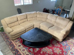 Three pice couch and table
