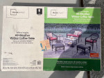 Brand New Outdoor All Weather Wicker Coffee Table With Glass