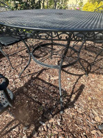 Patio set, outdoor furniture, 4 rocking chairs plus table