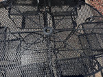 Patio set, oval table and 4 armchairs,wrought iron, outdoor furniture