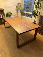 Lightly used Möorbylånga 6-8 person Dining Table, oak veneer