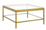 Coffee Table Gold and Glass
