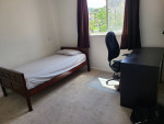 For sale: Twin bed with mattress and study table with chair