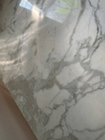 Calacatta Marble And Copper Console Table Desk