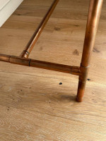 Calacatta Marble And Copper Console Table Desk