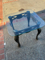 Glass end table