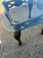 Glass end table