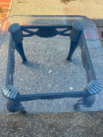 Glass end table