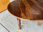 Solid, mesquite wood dining table