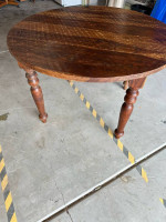 Solid, mesquite wood dining table